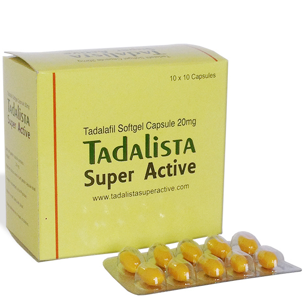 Tadalista Super Active 20mg (Tadalafil) – Soft Gelatin Capsules